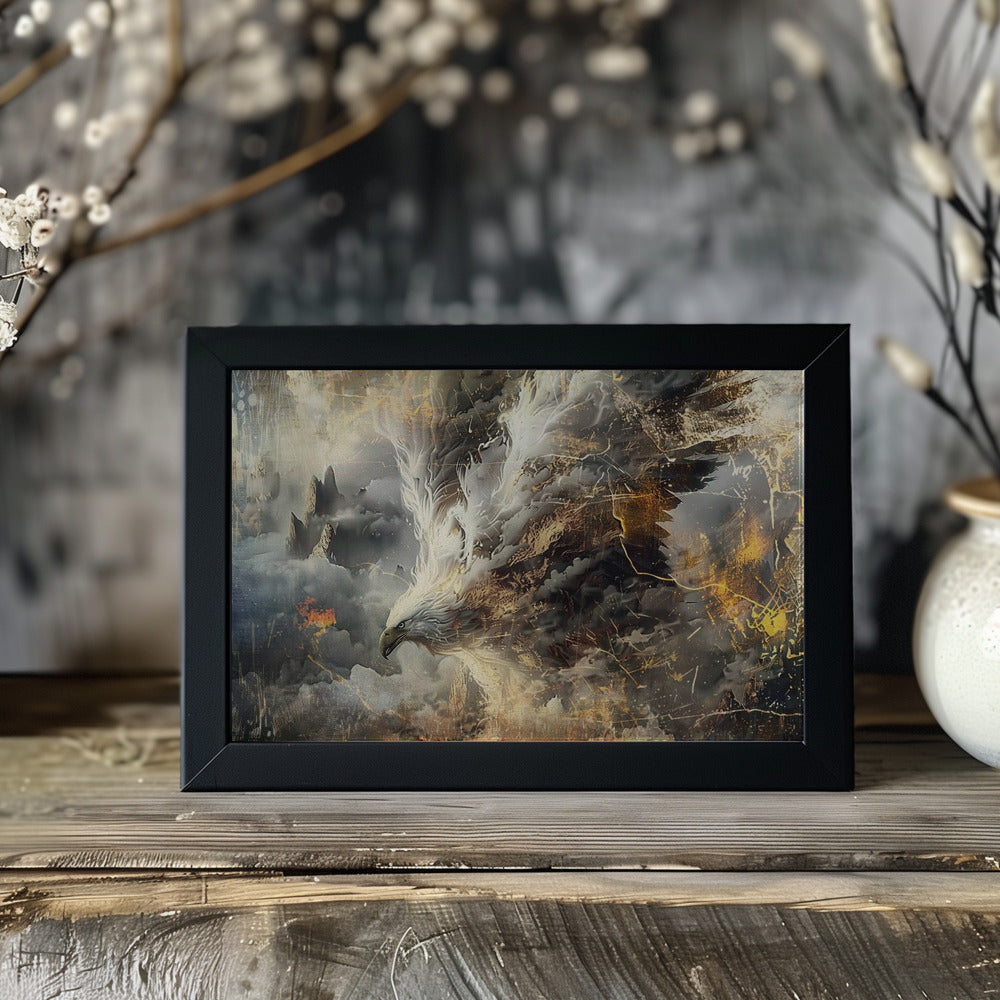 Plakat - Eagle Animal Vintage Art Illustration Wallart 06