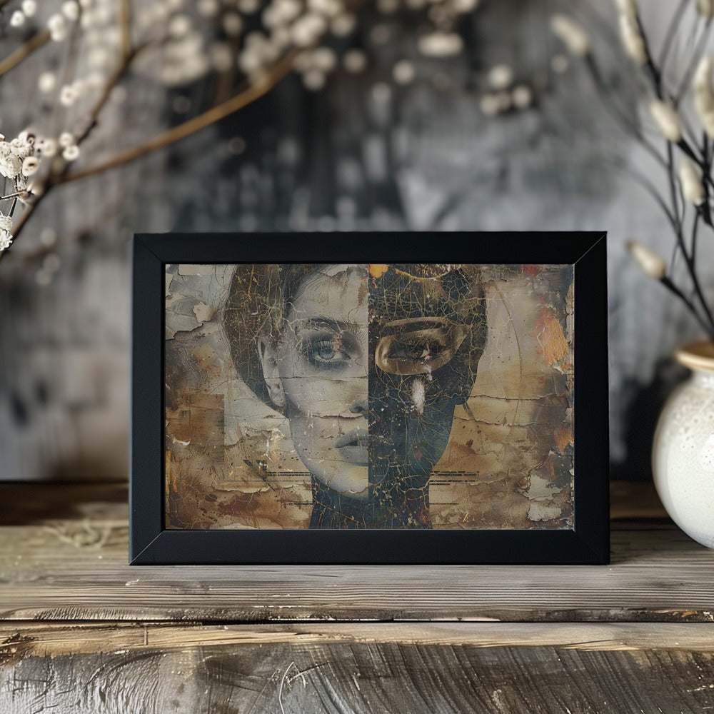 Poster - Woman Portrait Abstract Art Illustration Wallart 44