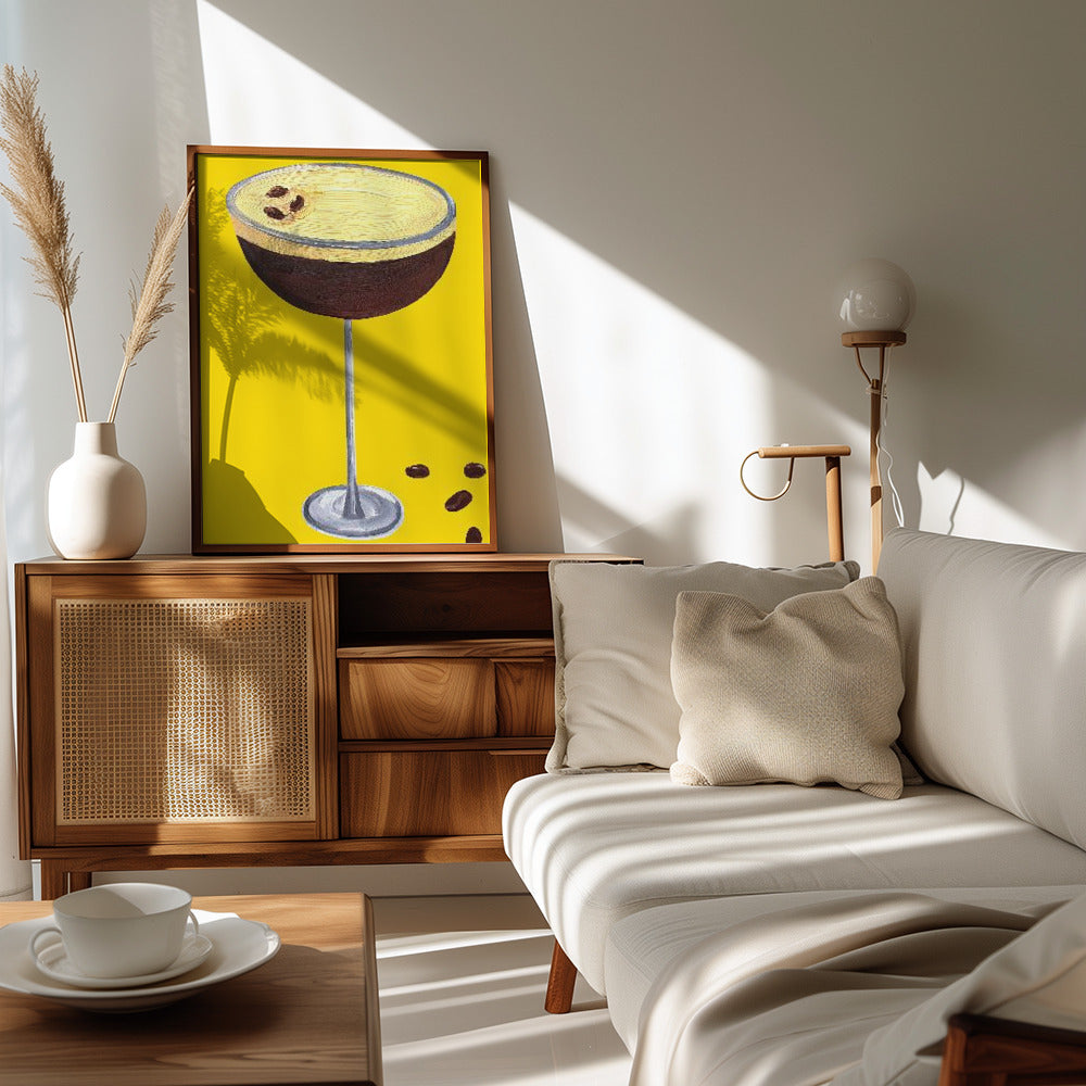 Poster - Espresso Martini Buttercup Yellow