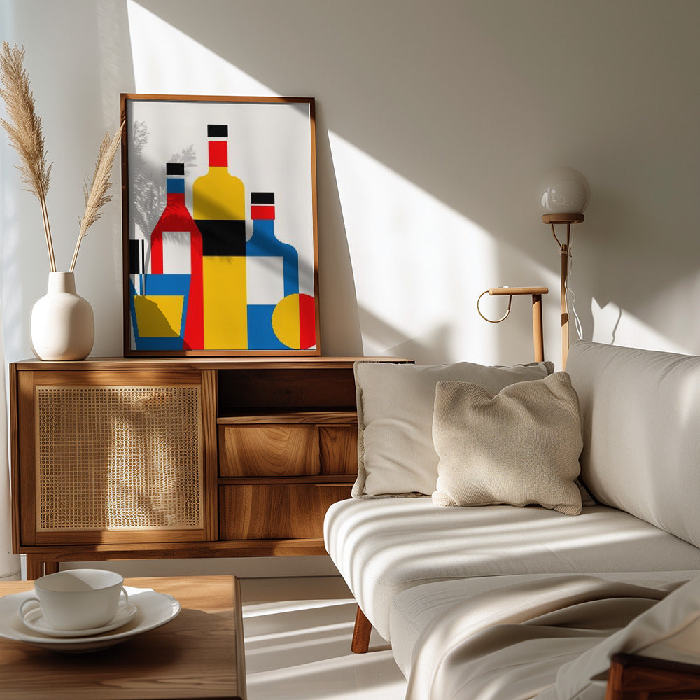 Poster - Bauhaus Wine Print