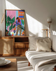 Plakat - Floral girl - Admen.dk