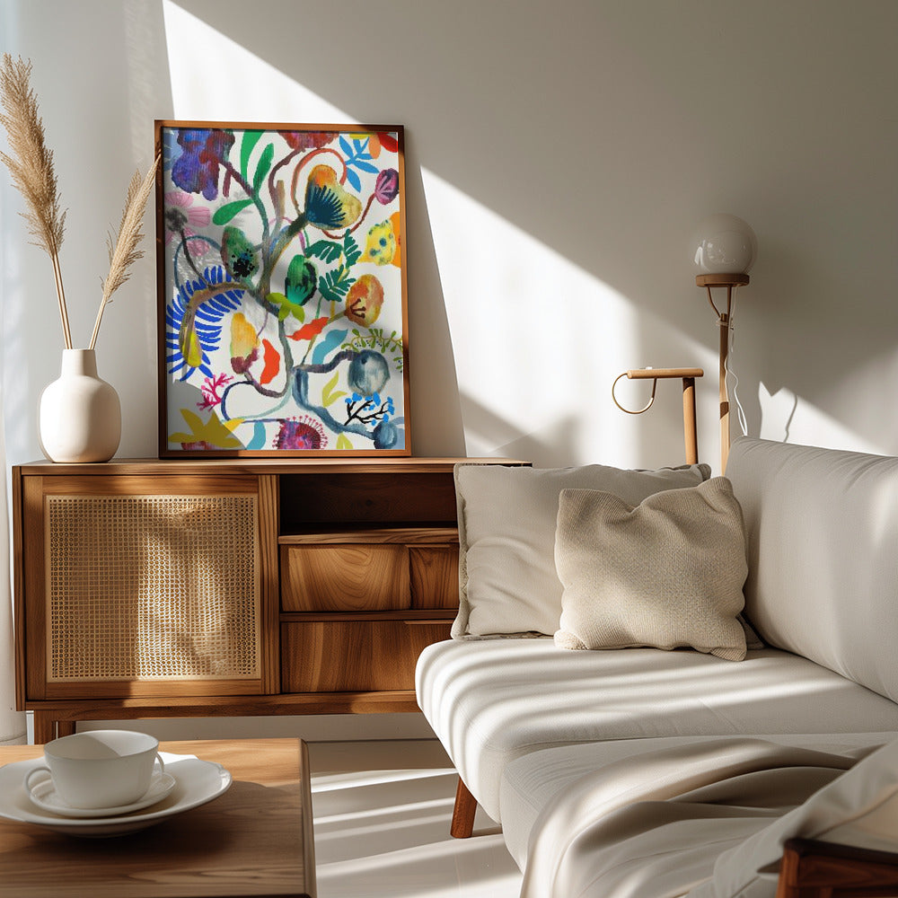 Plakat - Abstract Floral - Admen.dk