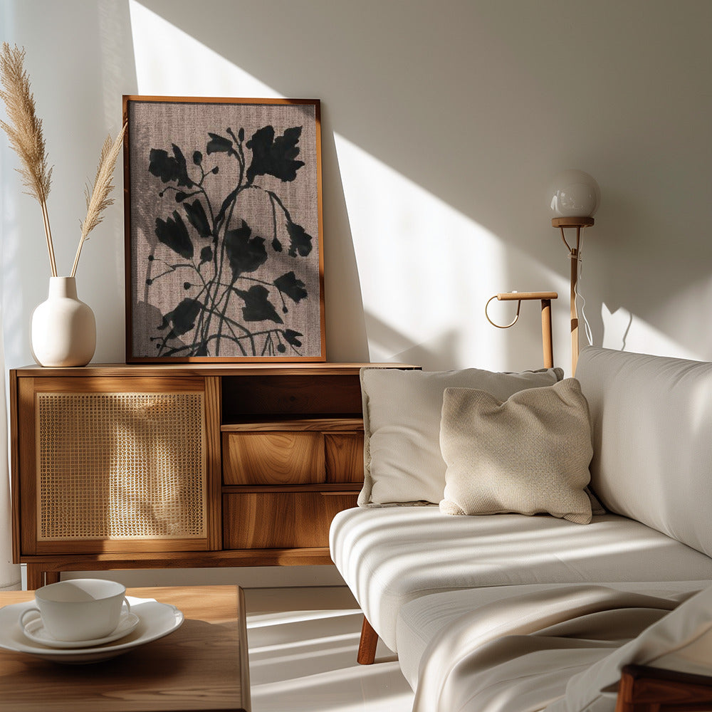 Plakat - Black Floral II