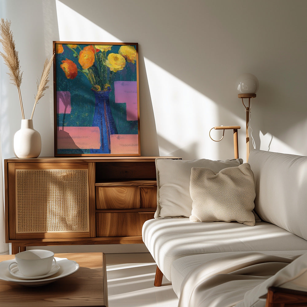 Plakat - Abstract Flowers