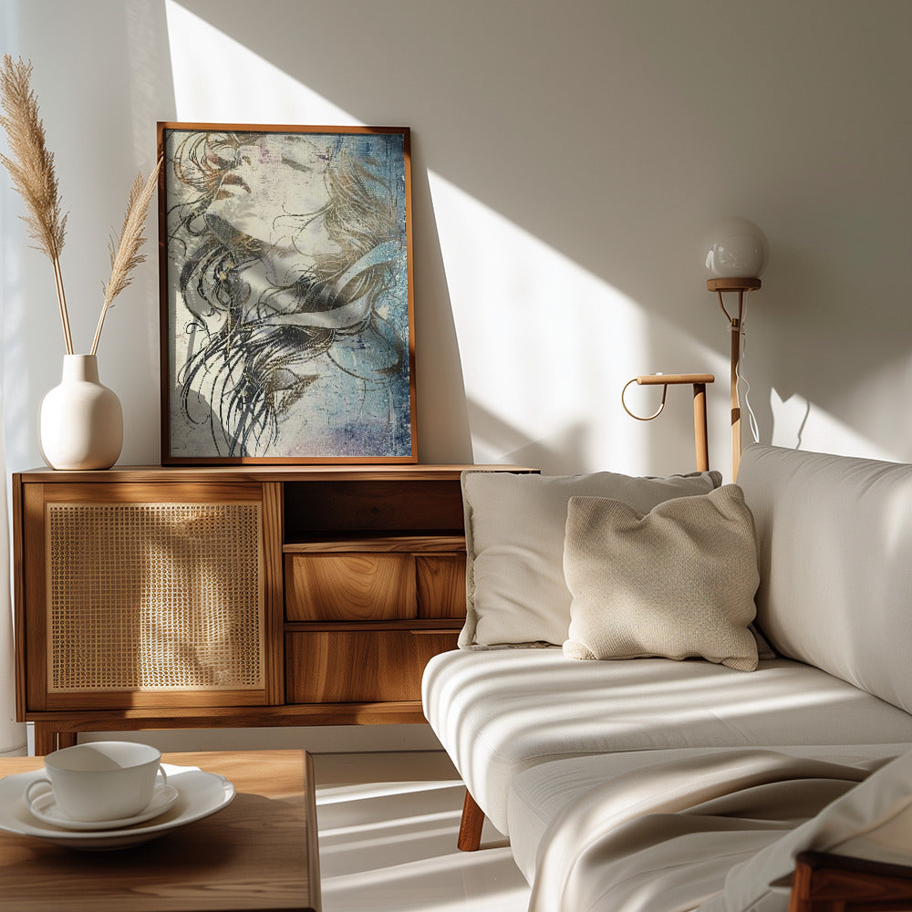 Poster - Woman Portrait Abstract Art Illustration Wallart 53