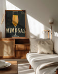 Plakat - Bottomless Mimosas Art Deco Cocktail Bar Art