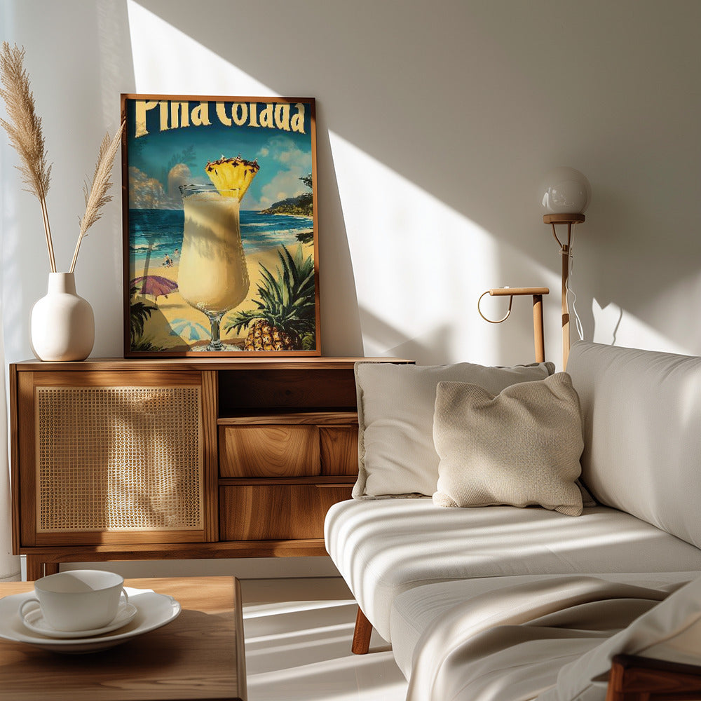 Poster - Pina Colada Vintage