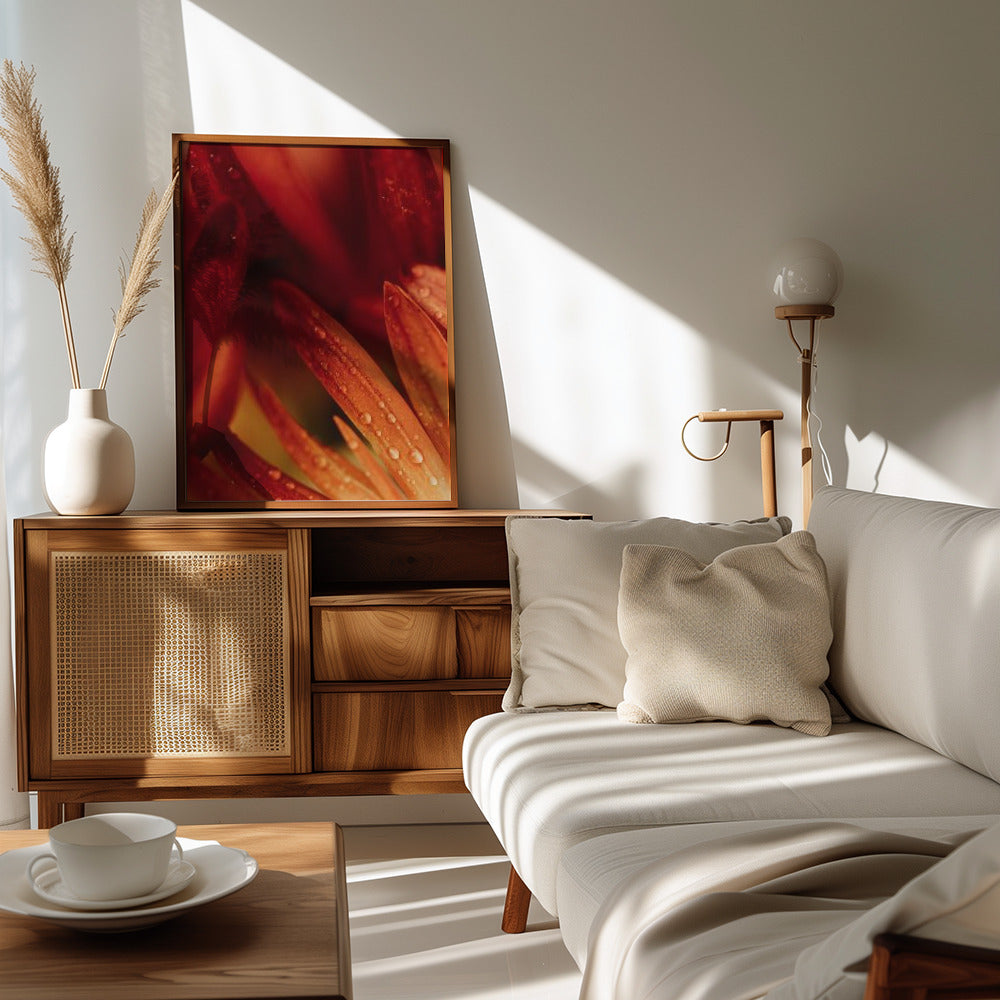 Plakat - Red Flowers 21 - Admen.dk
