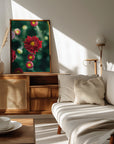 Plakat - Red Flowers 28 - Admen.dk