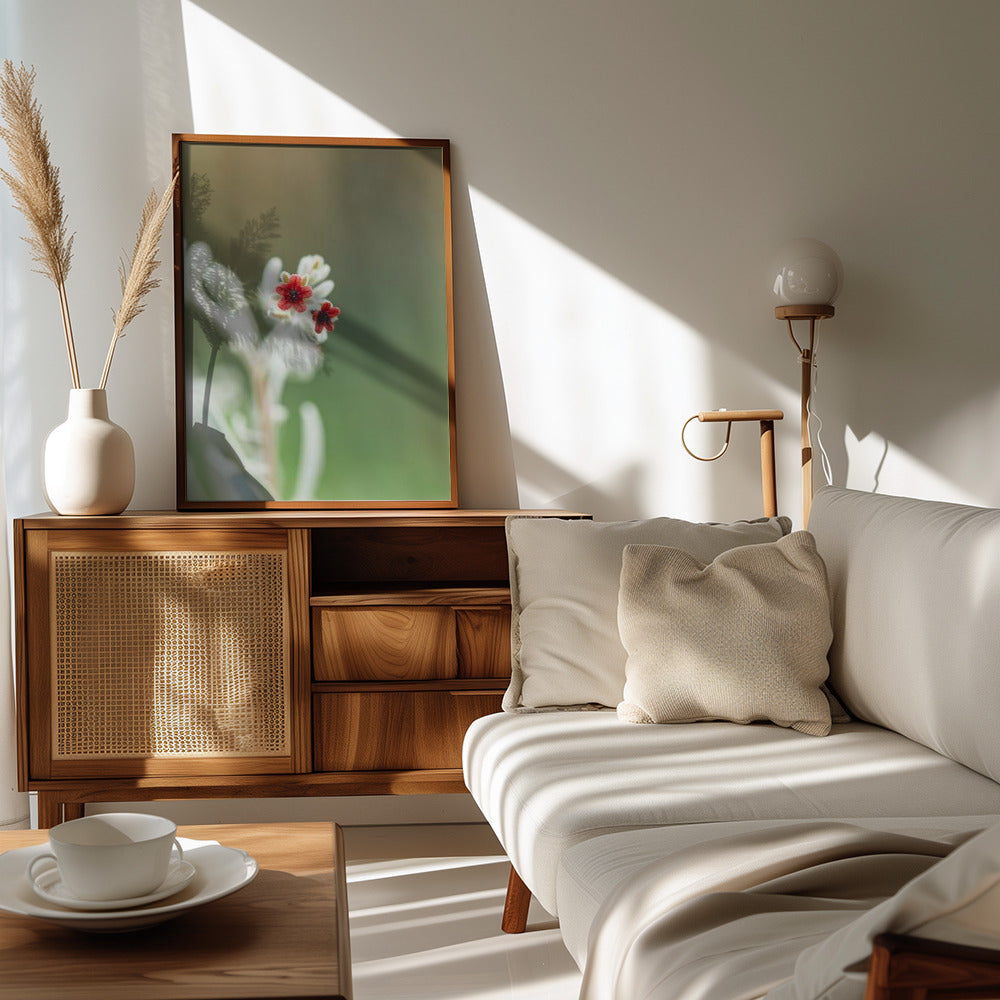 Plakat - Red Flowers 50 - Admen.dk