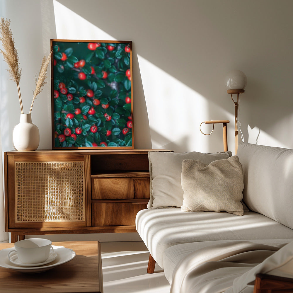 Plakat - Red Flowers 51 - Admen.dk