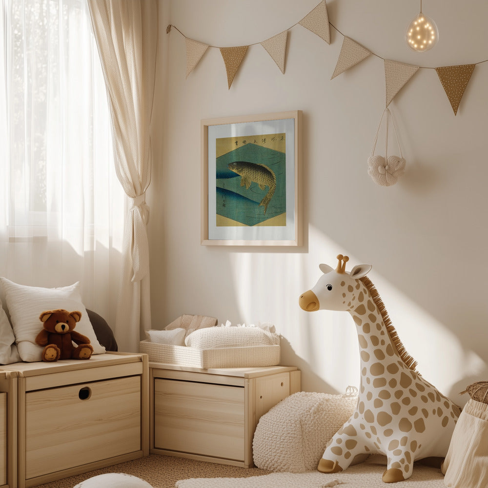 Plakat - Carp In the Tone River, Tonegawa No Koi - Admen.dk