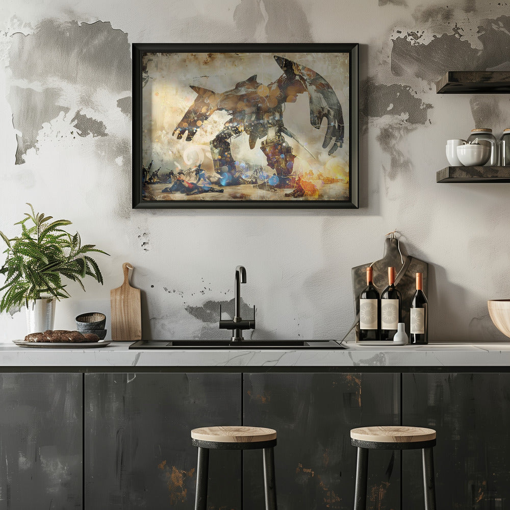 Poster - Surreal Fable Abstract Art Illustration Wallart 095
