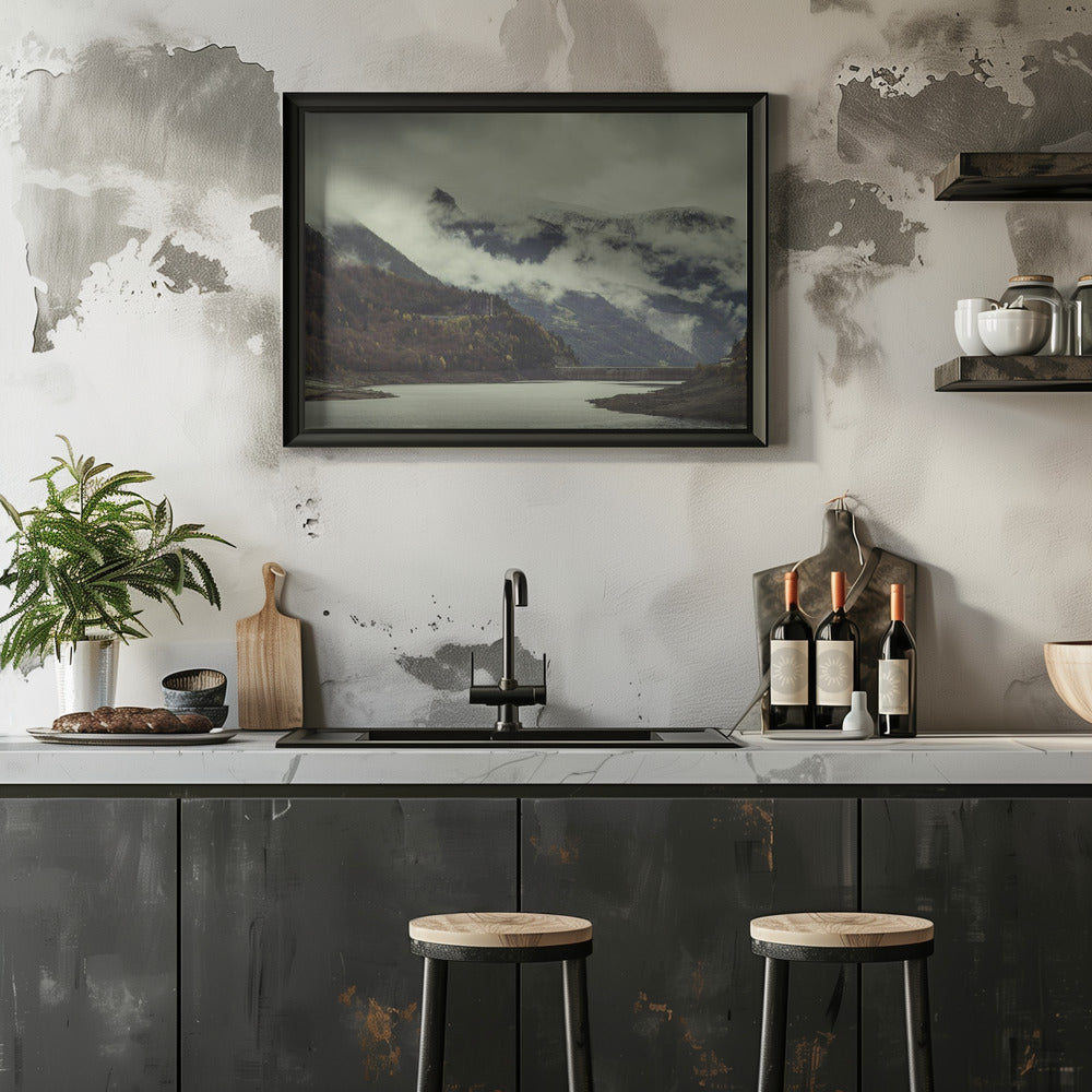 Plakat - Foggy Mountains 18 - Admen.dk