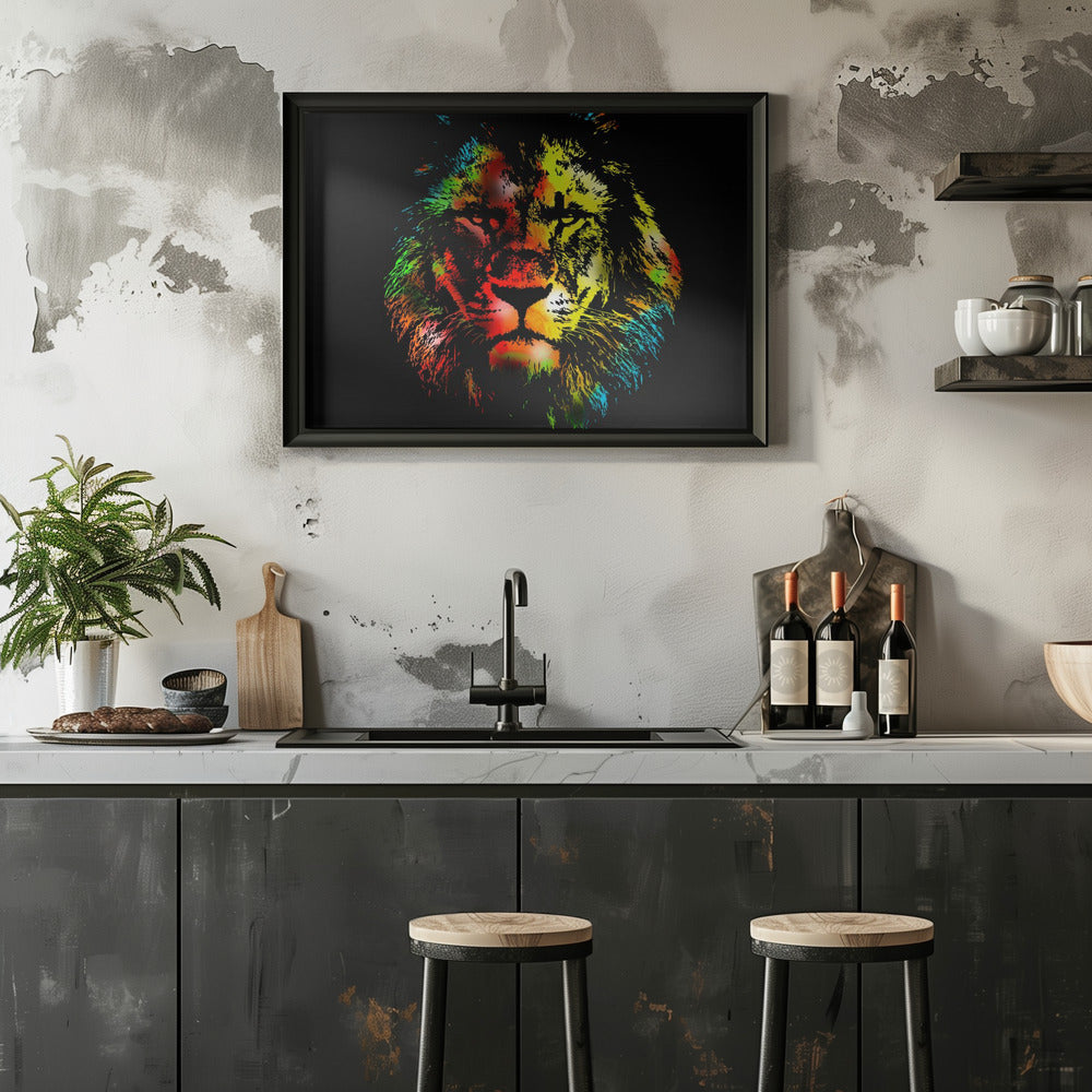 Poster - Lion Illustration 16