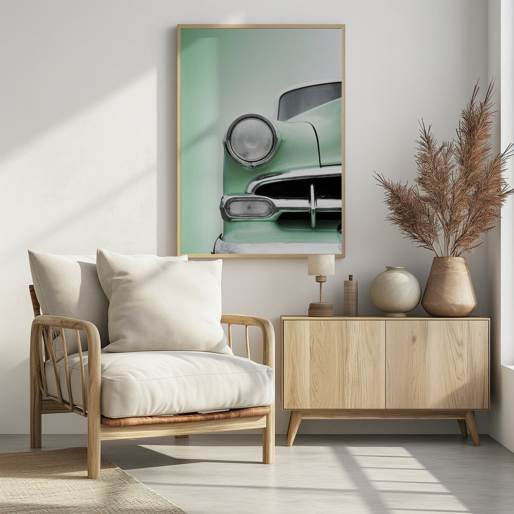 Plakat - US classic car 1954 Bel Air Powerglide - Admen.dk