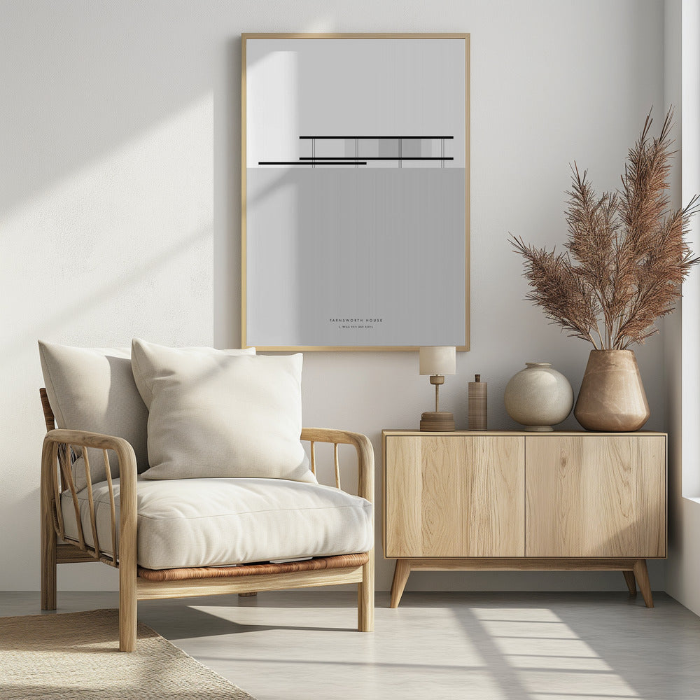 Plakat - Minimal Farnsworth house