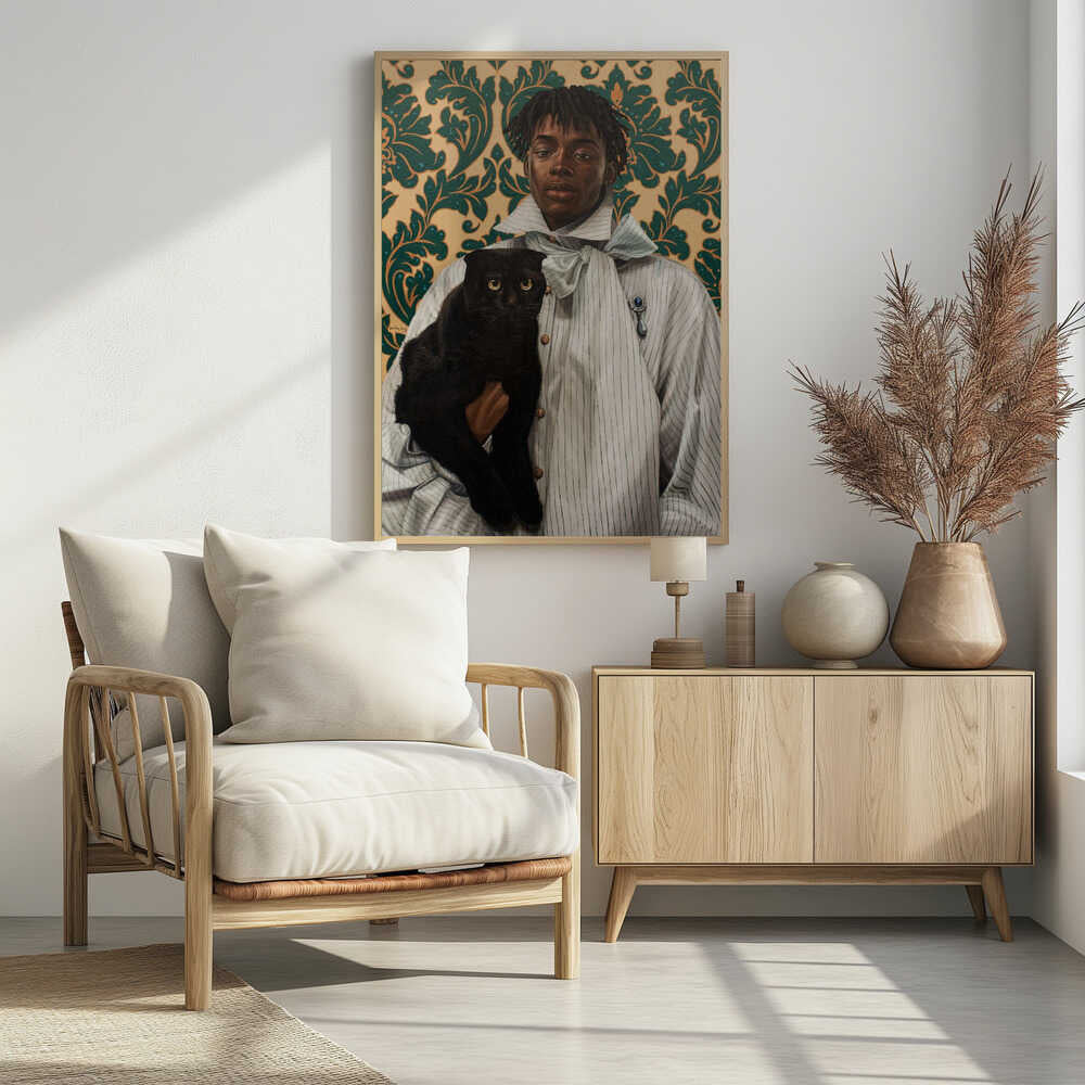 Plakat - Gentleman with Cat