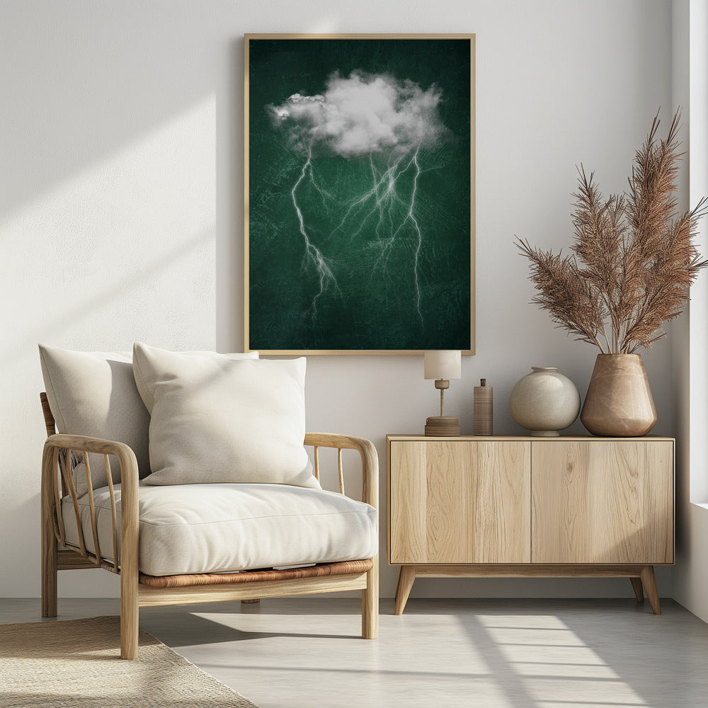 Poster - Emerald Night Thunderstorm