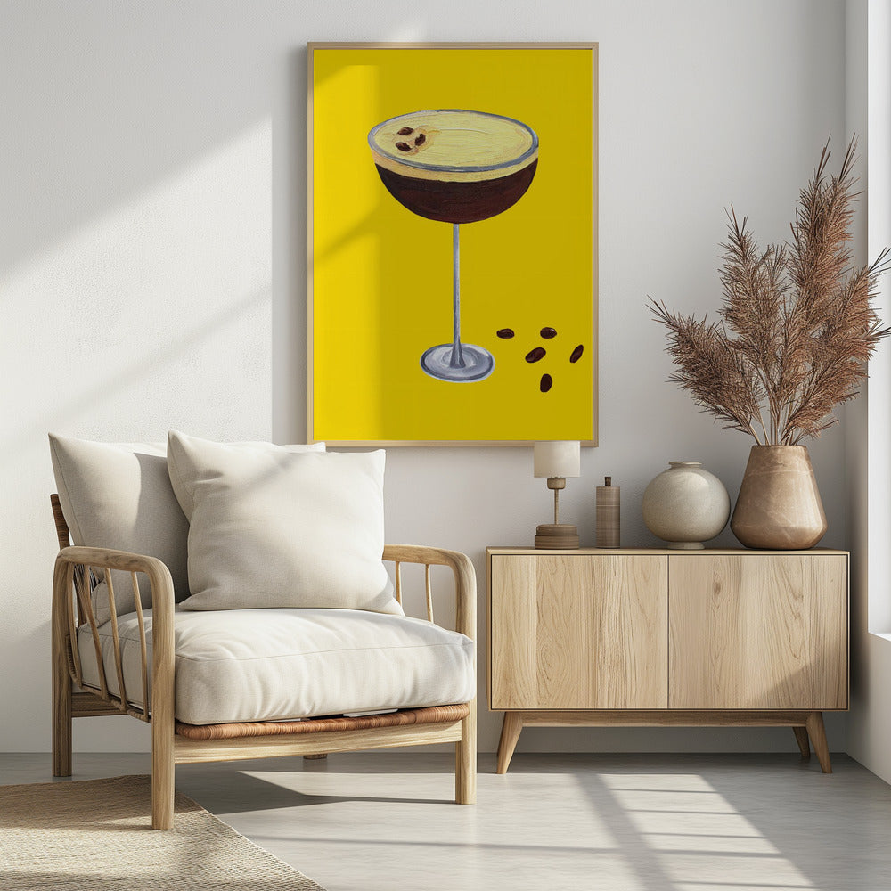 Poster - Espresso Martini Buttercup Yellow