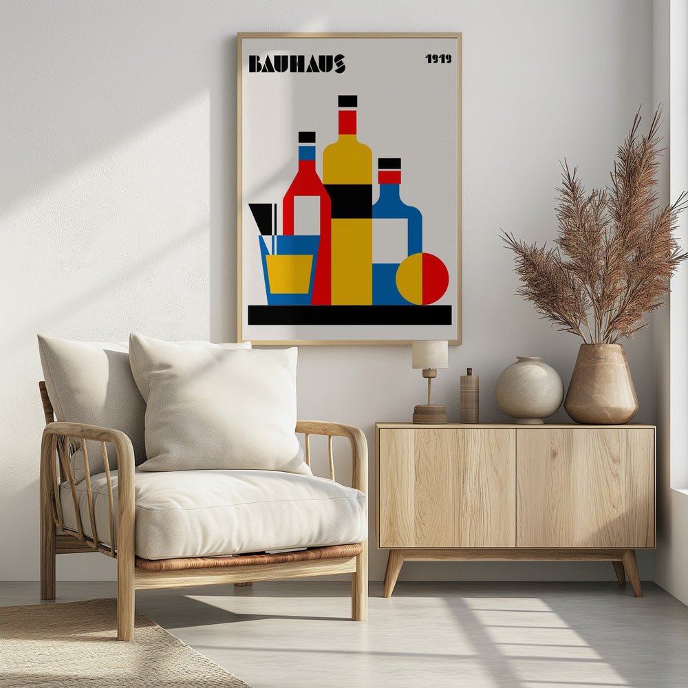Poster - Bauhaus Wine Print