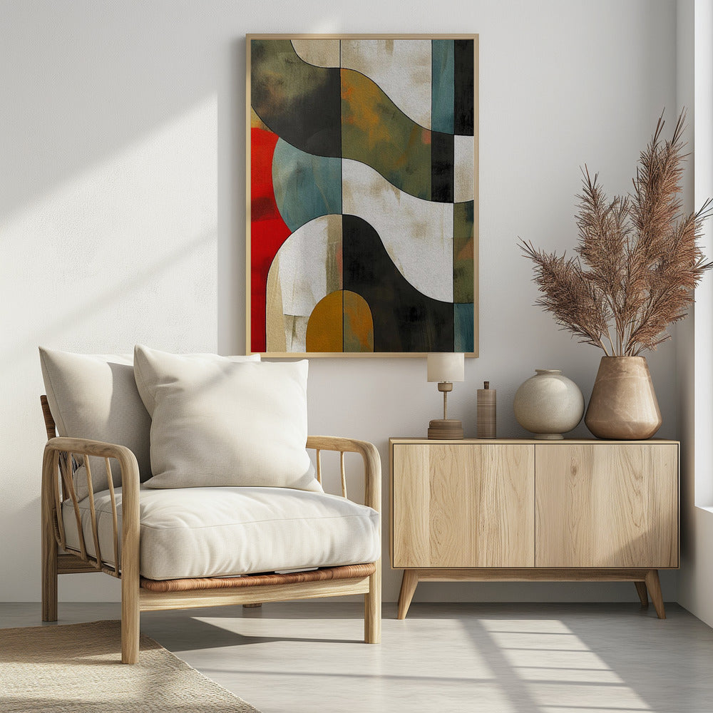 Plakat - Abstract Fields No 1