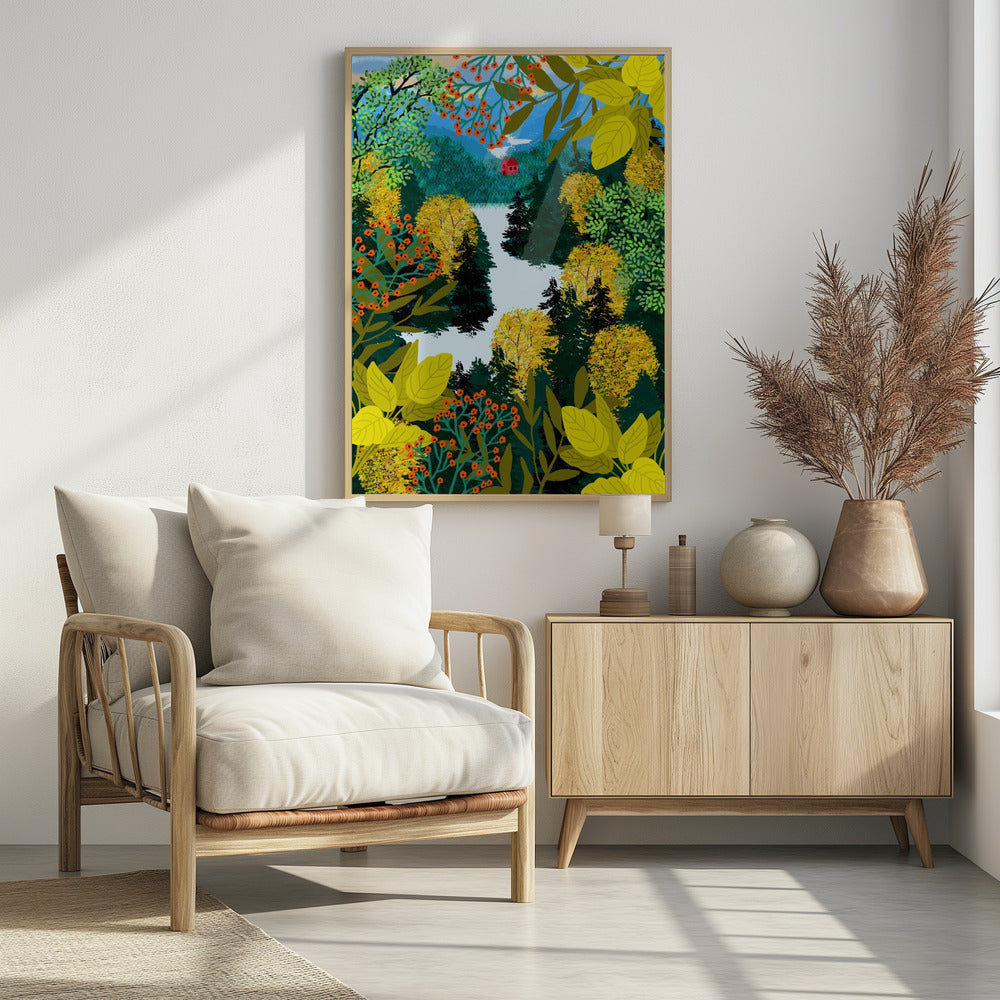 Plakat - View From the Mountain - Admen.dk