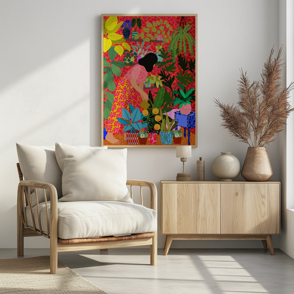 Plakat - Watering My Plants - Admen.dk