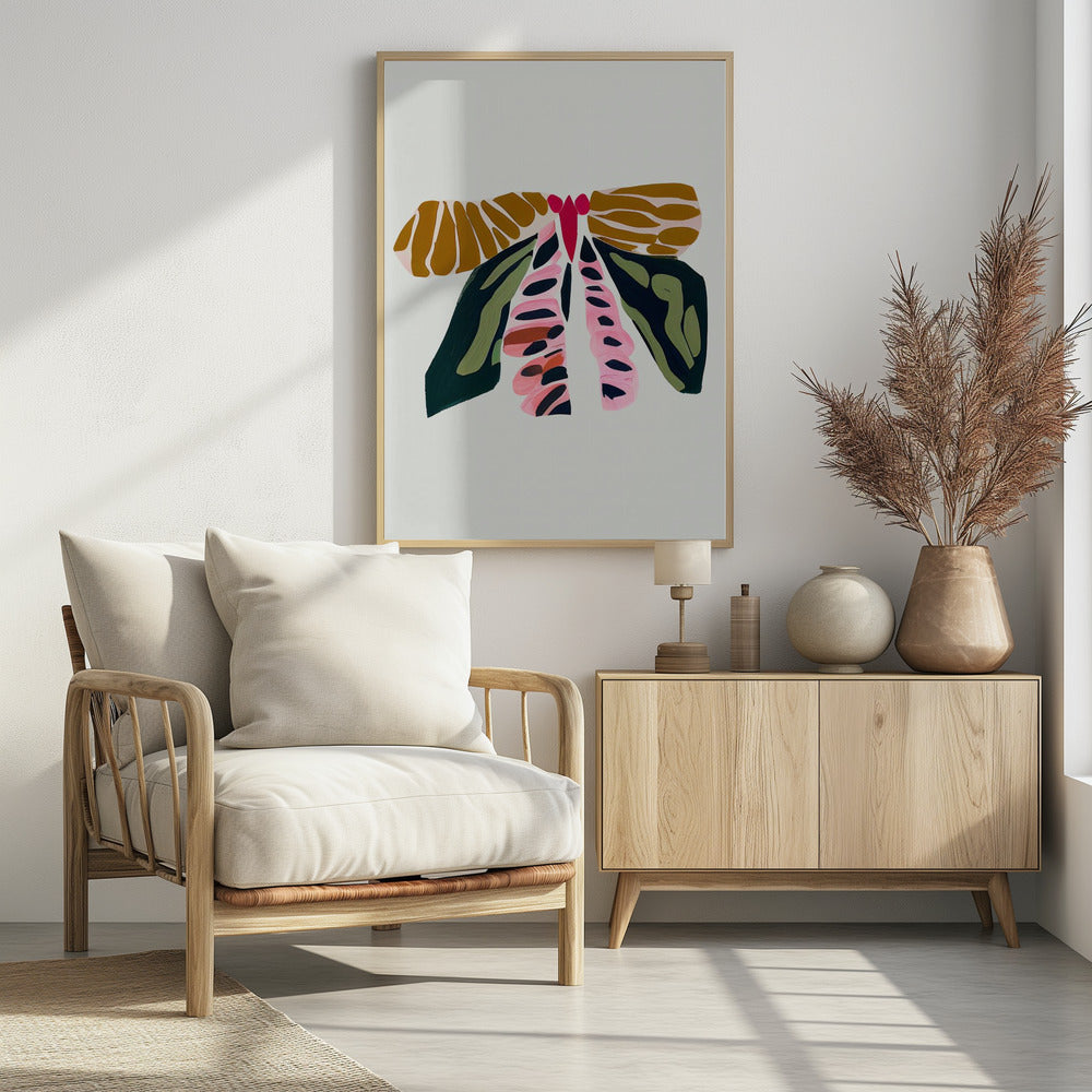 Plakat - Din 140 Abstract Butterfly - Admen.dk