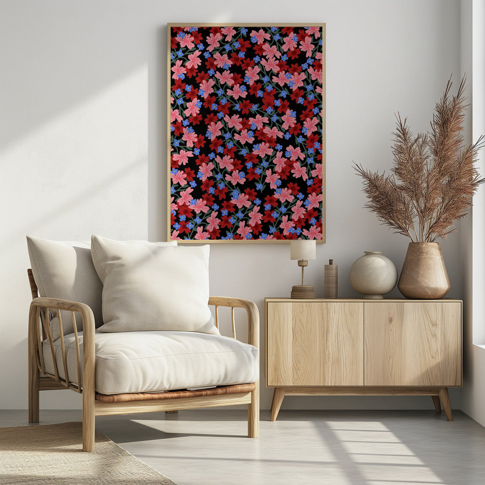 Plakat - 9933x14043 Din 50 Romantic Floral - Admen.dk