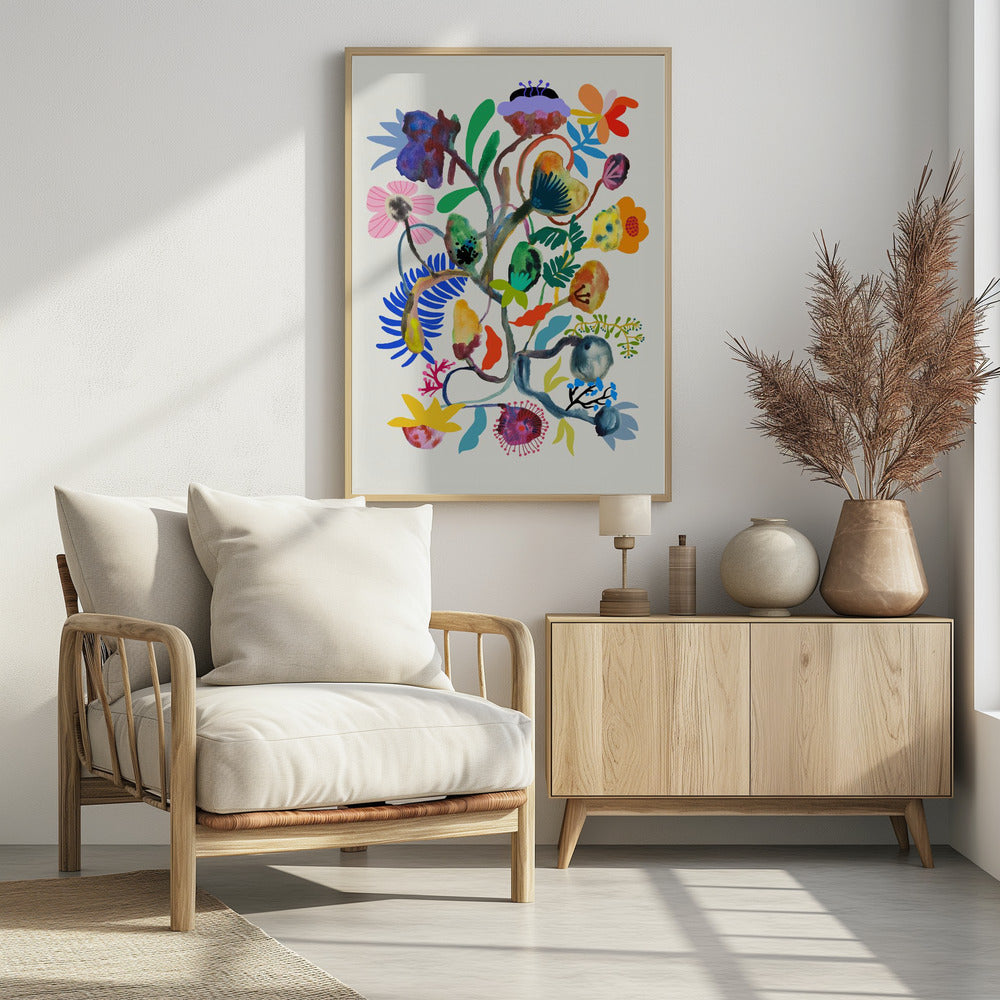 Plakat - Abstract Floral - Admen.dk