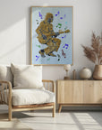 Plakat - Guitarist Music Notes