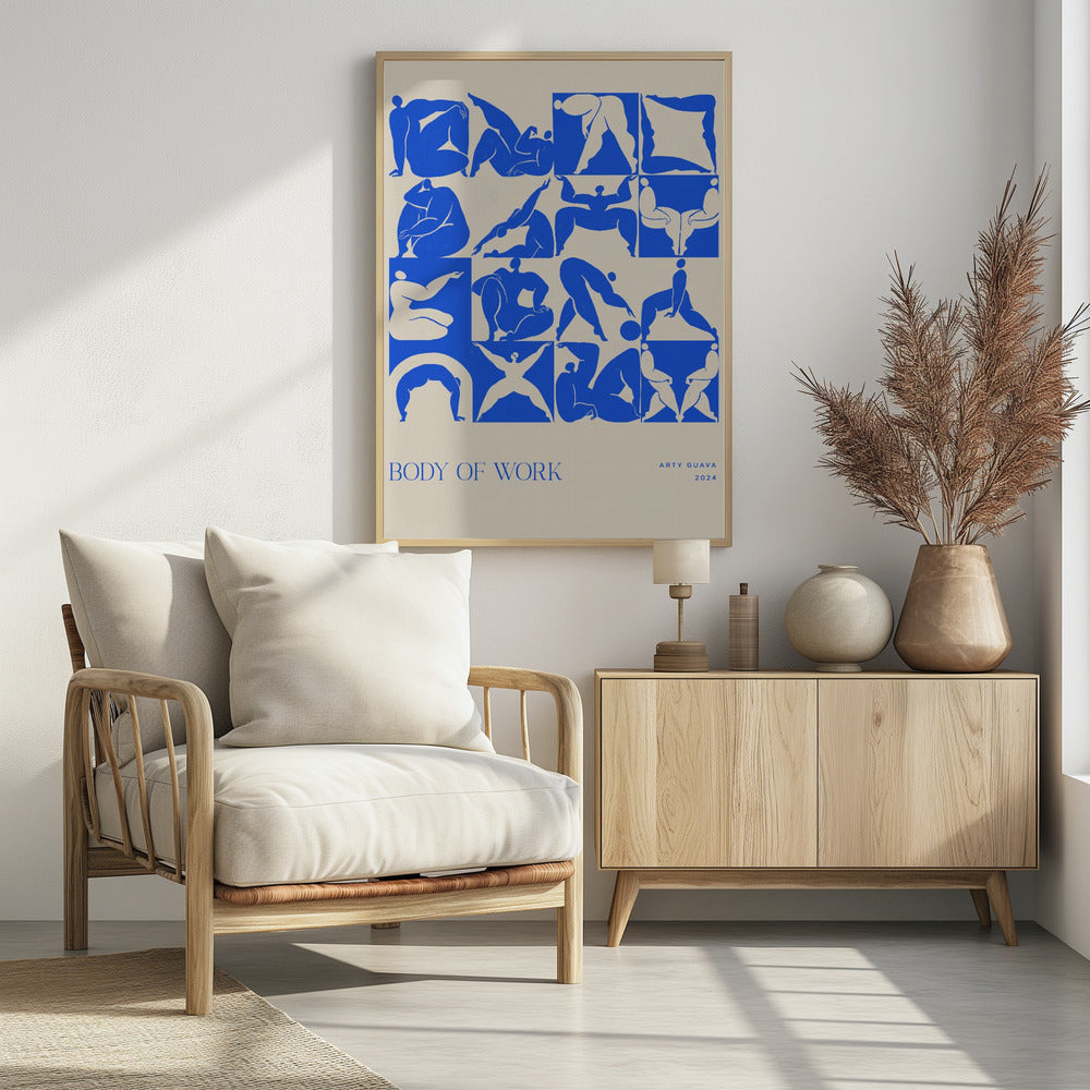 Plakat - Body of Work (blue) - Admen.dk
