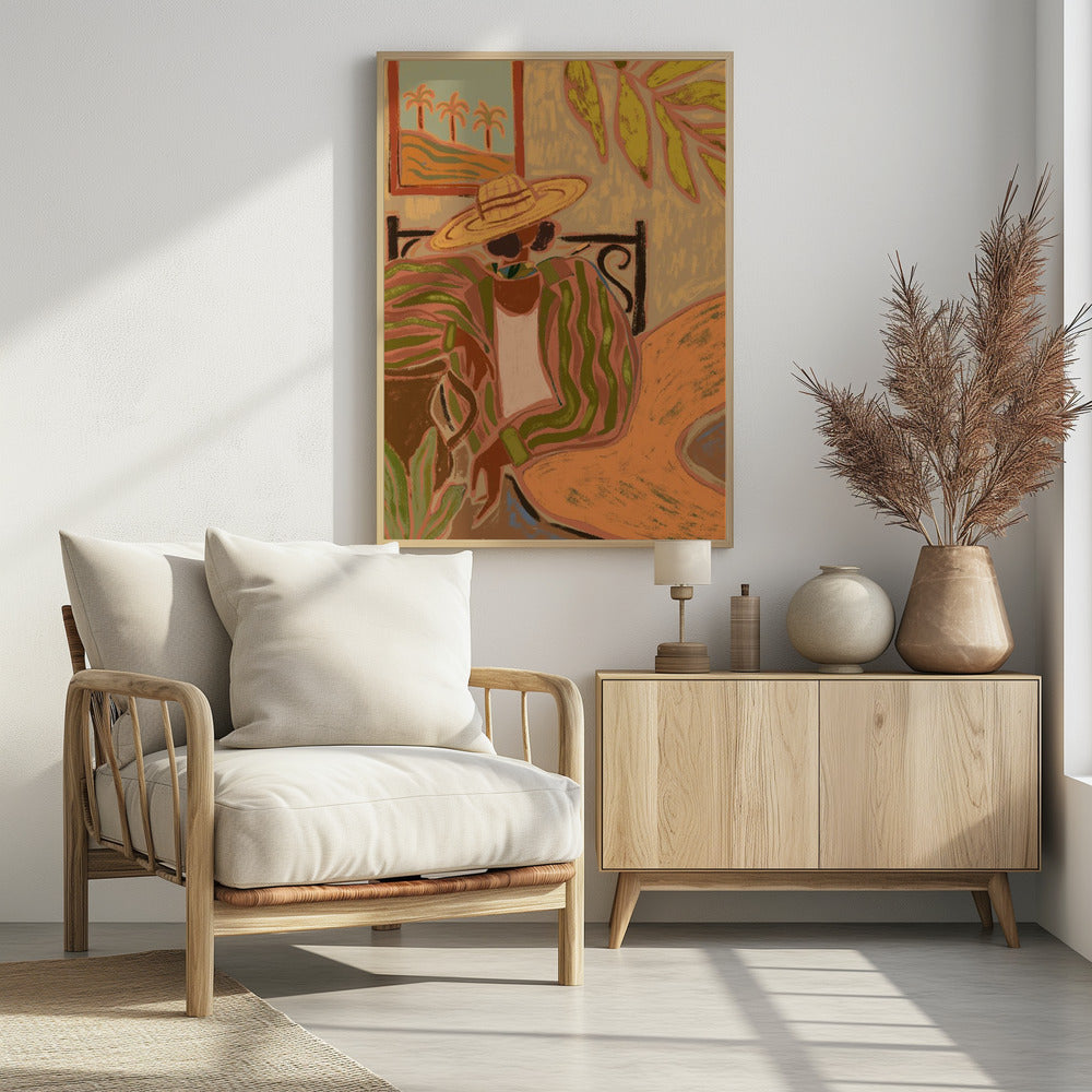 Plakat - Lady in Stripe - Admen.dk