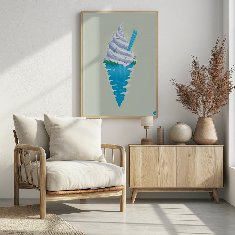 Plakat - Ski Sundae