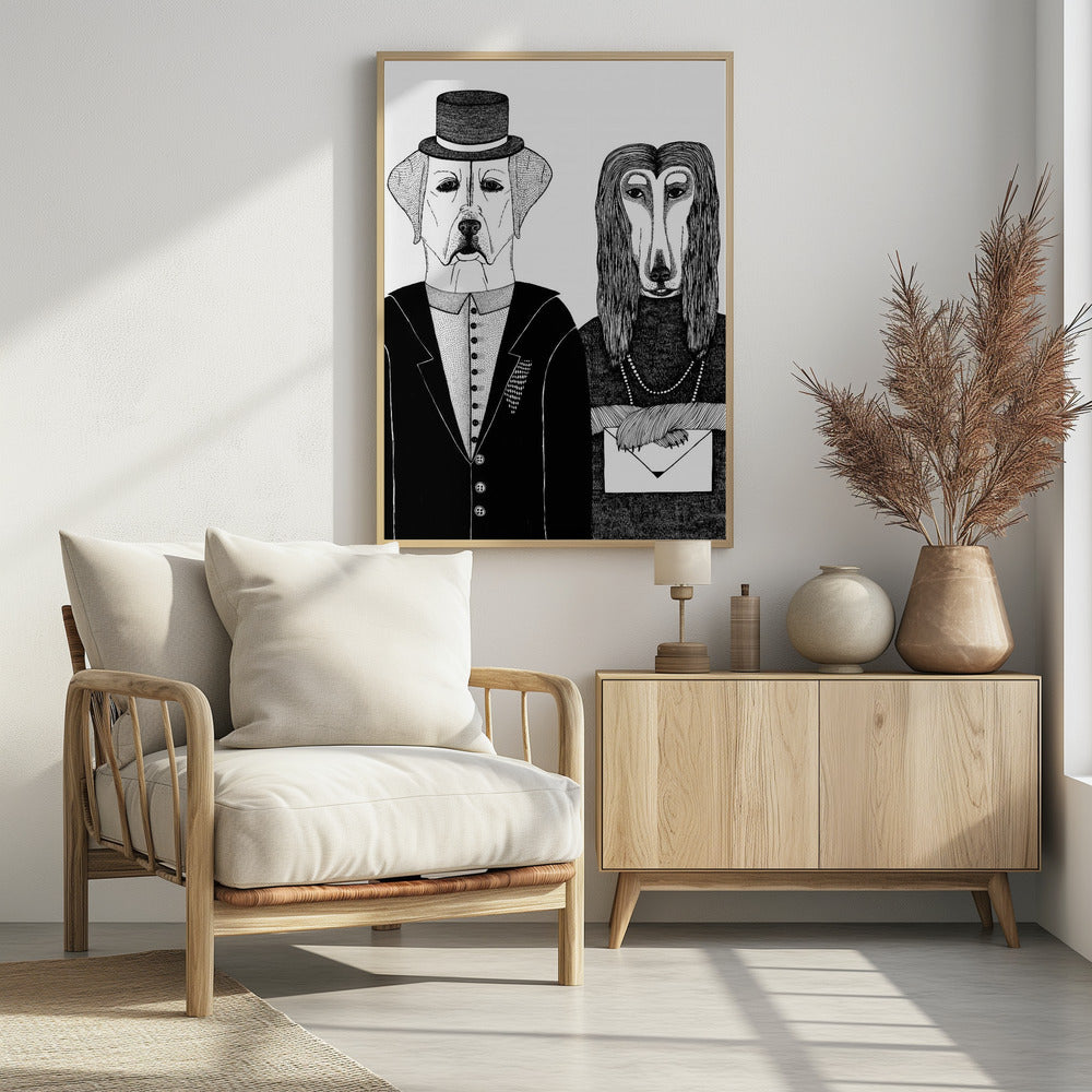 Poster - Dogs Couple