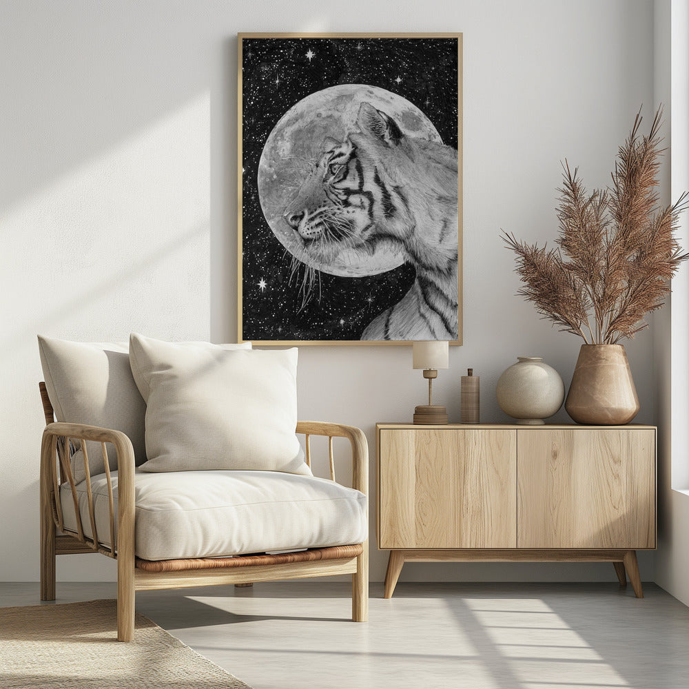 Poster - Moon and Tiger Original