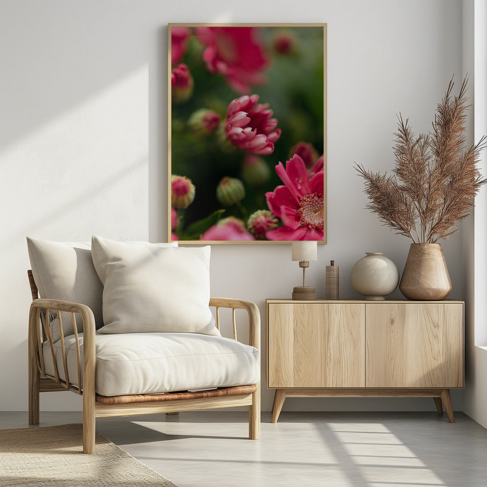 Plakat - Red Flowers 07 - Admen.dk