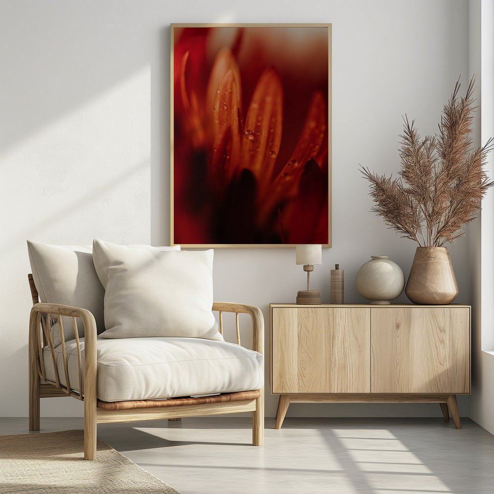 Plakat - Red Flowers 17 - Admen.dk