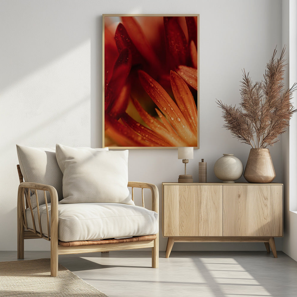 Plakat - Red Flowers 21 - Admen.dk