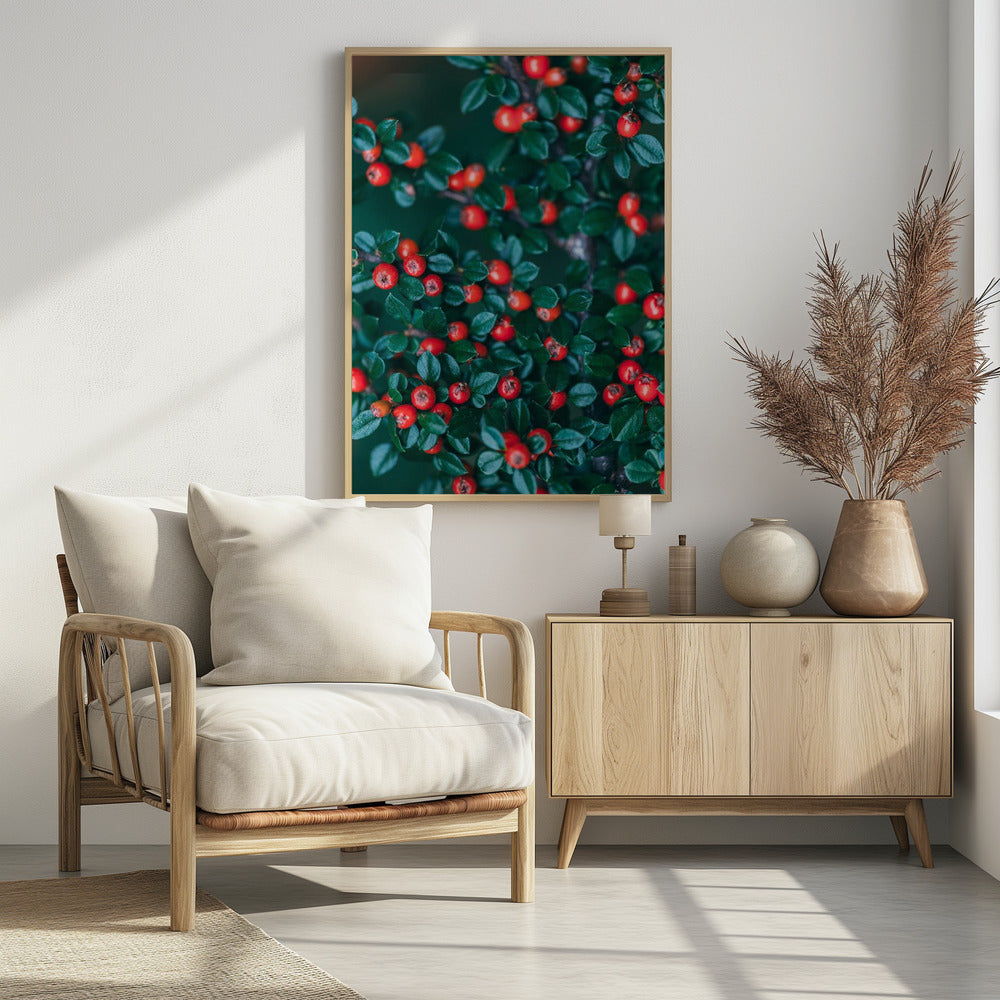 Plakat - Red Flowers 51 - Admen.dk
