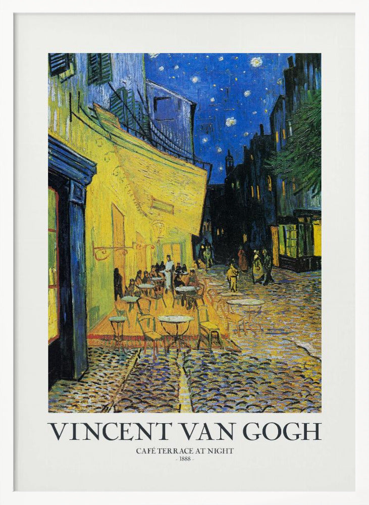 Plakat - Café Terrace At Night - Admen.dk