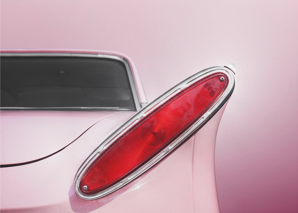 Poster - US classic car 1961 Comet tail fin abstract