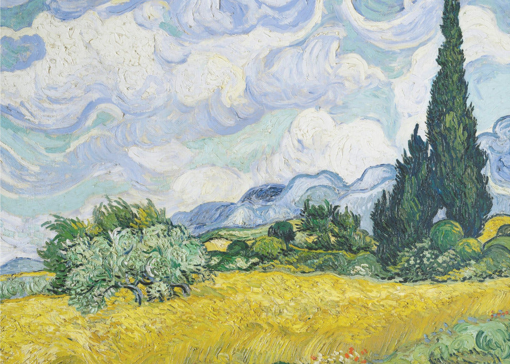 Plakat - Wheat Field With Cypresses - Admen.dk