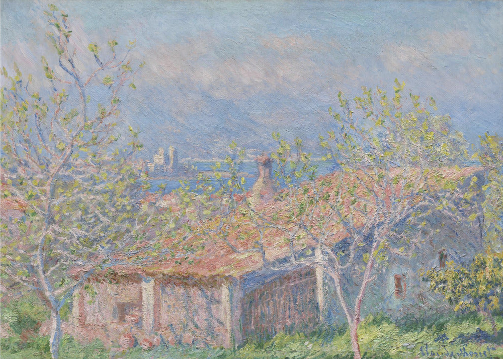 Plakat - Gardener&#39;s House At Antibes (1888) By Claude Monet - Admen.dk