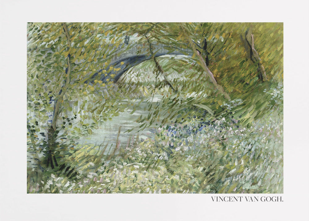 Poster - River Bank In Springtime (1887) Horizontal
