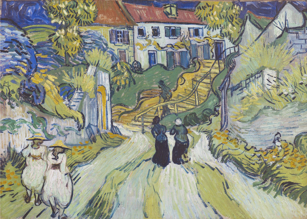 Plakat - Stairway At Auvers (1890) - Admen.dk