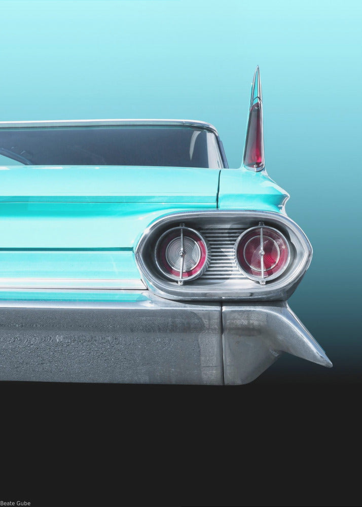 Plakat - US classic car 1961 Sedan Deville - Admen.dk