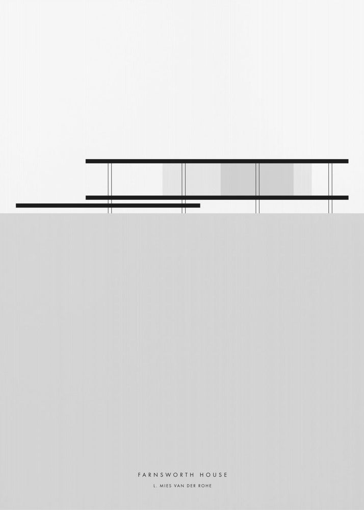 Plakat - Minimal Farnsworth house