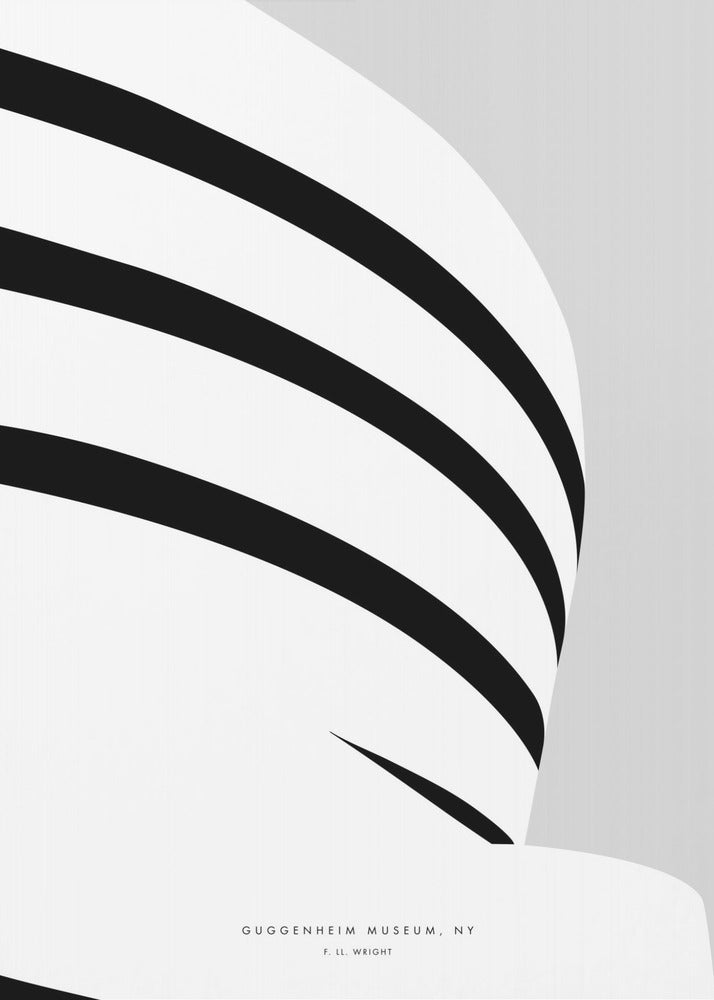 Poster - Minimal Guggenheim museum